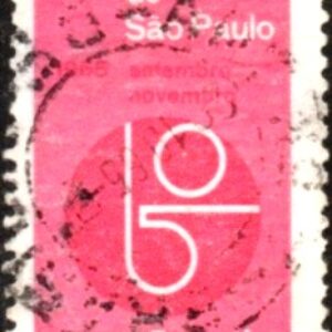 Br-Selo, 1965, C-537-RHM, (U). VIII Bienal de São Paulo/SP.