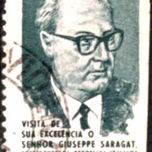 Br-Selo, 1965, C-538-RHM, (U). Visita do Presidente Giuseppe Saragat da Itália.