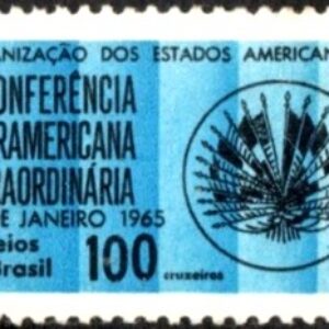 Br-Selo, 1965, C-541-RHM, (Mint). II Conferência Interamericana Extraordinária - RJ.