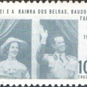 Br-Selo, 1965, C-542-RHM, (Mint). Visita dos Reis Belgas, Balduino e Fabíola.