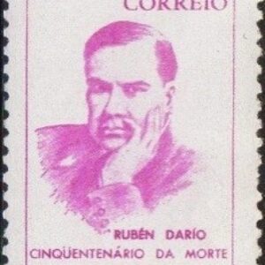 Br-Selo, 1966, C-554-RHM, (Mint). Cinquentenário da Morte do Poeta Nicaraguense Rubem Dario.