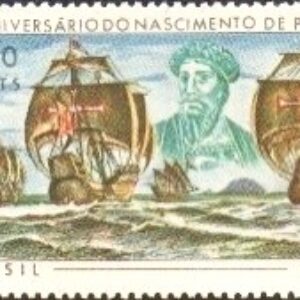 Br-Selo, 1968, C-595-RHM, (Mint). 5º Centenário de Pedro Álvares Cabral (Frota).