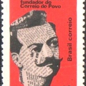Br-Selo, 1968, C-624-RHM, (Mint). Centenário do Nascimento do Jornalista Francisco Vieira Caldas Jr.