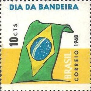 Br-Selo, 1968, C-619-RHM, (Mint). Dia da Bandeira Nacional.