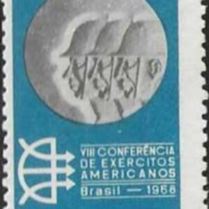 Br-Selo, 1968, C-608-RHM, (Mint), 8º Conferência de Exércitos Americanos/RJ.