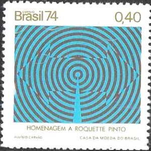 Br-Selo, 1974, C-836-RHM, (Mint). Homenagem aos Meios de Comunicação: Imprensa, Rádio e TV.