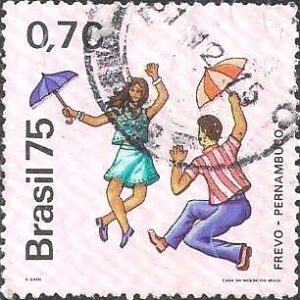 Br-Selo, 1975, C-901-RHM, (U). Manifestações Folclóricas Brasileiras (Frevo).