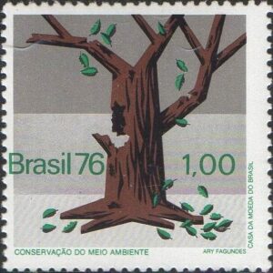Br-Selo, 1976, C-953-RHM, (Mint). Conservação do Meio Ambiente.