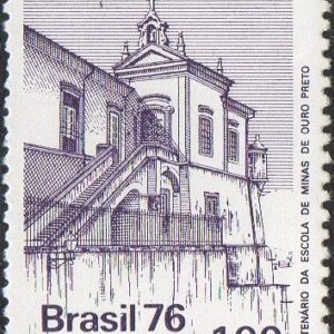 Br-Selo, 1976, C-957-RHM, (Mint). Centenário da Escola de Minas de Ouro Preto.