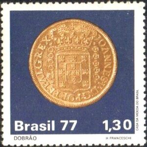 Br-Selo, 1977, C-1004-RHM, (Mint). Moedas do Brasil Colonial.