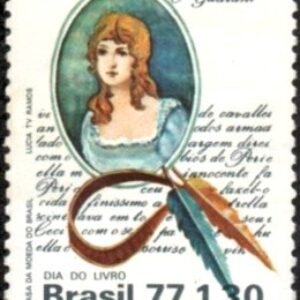 Br-Selo, 1977, C-1011-RHM, (N). Dia do Livro, Homenagem a José de Alencar.