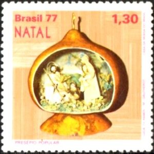 Br-Selo, 1977, C-1013-RHM, (Mint). Natal - Presépios Populares.