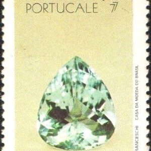 Br-Selo, 1977, C-1018-RHM, (Mint). Pedras Preciosas Portucale-77, Exposição Filatélica do Porto (Água marinha).