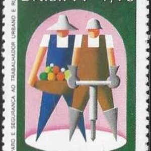 Br-Selo, 1977, C-982-RHM, (Mint). Amparo e Segurança.