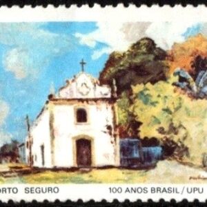 Br-Selo, 1977, C-986-RHM, (N). Centenário da Filiação do Brasil a UPU (Porto Seguro).
