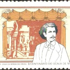 Br-Selo, 1978, C-1029-RHM, (Mint). Homenagem À Fosca de Carlos Gomes, 200 Anos do Scala de Milão.