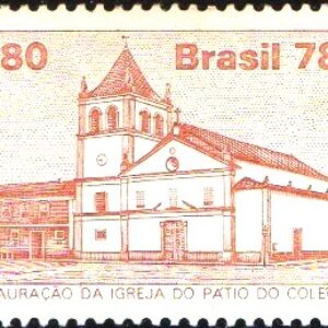 Br-Selo, 1978, C-1050-RHM, (Mint). Restauração da Igreja do Pátio do Colégio (SP).