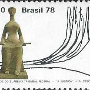 Br-Selo, 1978, C-1051-RHM, (Mint). 150 Anos do Supremo Tribunal Federal.