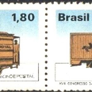 Br-Selo, 1978, C-1060/1061-RHM, (N).  Evolução dos Transportes Postais (Bode Postal e Linha Tronco Nacional).