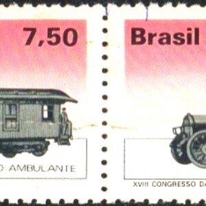 Br-Selo, 1978, C-1062/10632-RHM, (N). Evolução dos Transportes Postais (Vagão Ambulante e Carro Postal).