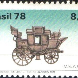 Br-Selo, 1978, C-1063-RHM, (N). Evolução dos Transportes Postais (Vagão Ambulante).