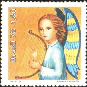 Br-Selo, 1978, C-1072-RHM, (Mint). Natal (Anjo Lira).