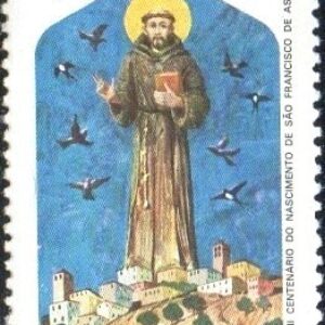 Br-Selo, 1982, C-1269-RHM, (Mint). VIII Centenário do Nascimento de São Francisco de Assis (1182-1226).