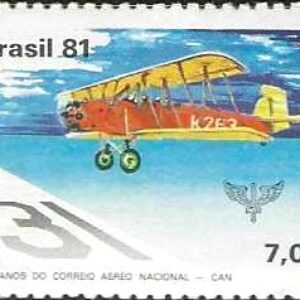Br-Selo, 1981, C-1207-RHM, (Mint). 50 Anos do Correio Aéreo Nacional - CAN.