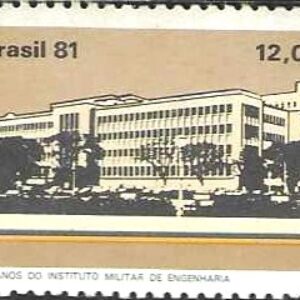 Br-Selo, 1981, C-1213-RHM, (Mint). Cinquentenário do Instituto Militar de Engenharia - IME.