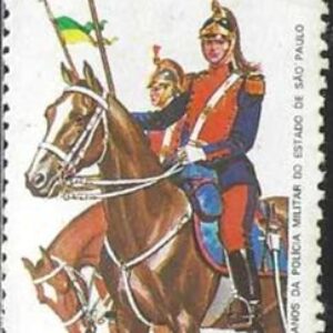 Br-Selo, 1981, C-1239-RHM, (Mint). 150 Anos da Polícia Militar do Estado de São Paulo (Polícia Montada).