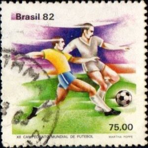 Br-Selo, 1982, C-1245-RHM, (N). XII Campeonato Mundial de Futebol - Espanha.