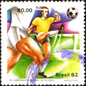 Br-Selo, 1982, C-1246-RHM, (U). XII Campeonato Mundial de Futebol - Espanha.