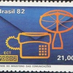 Br-Selo, 1982, C-1257-RHM, (Mint). 15 Anos do Ministério das Comunicações.
