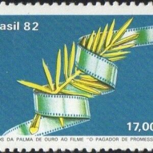 Br-Selo, 1982, C-1264-RHM, (Mint). 20 Anos da Palma de Ouro ao Filme (O Pagador de Promessa).