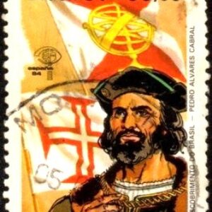 Br-Selo, 1984, C-1387-RHM, (U). Descobrimento das Américas e do Brasil, Homenagem à Exposição Filatélica “Espanha 84” – Madrid (Pedro Alvares Cabral).