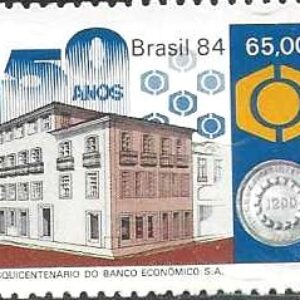 Br-Selo, 1984, C-1406-RHM, (Mint). Sesquicentenário do Banco Econômico, Salvador/BA.