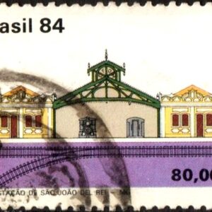 Br-Selo, 1984, C-1409-RHM, (U). Preservação do Patrimônio Ferroviário (Est. de São João Del Rey, MG).