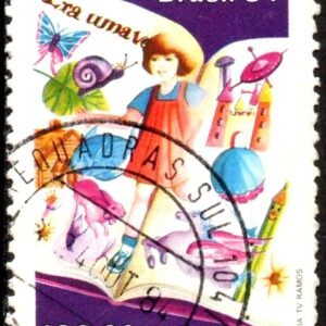 Br-Selo, 1984, C-1421-RHM, (U). Dia do Livro - Literatura Infantil.