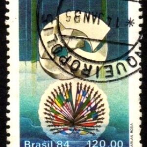 Br-Selo, 1984, C-1424-RHM, (U). VIV Assembleia Geral da Associação Pan-Americana de Finanças e Garantias.