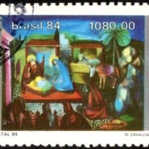 Br-Selo, 1984, C-1435-RHM, (U). Natal 84 - Pinturas Natalinas (Cavalcante).