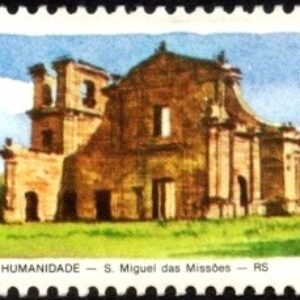 Br-Selo, 1985, C-1448-RHM, (Mint). Patrimônio Mundial de Humanidade São Miguel das Missões/RS).