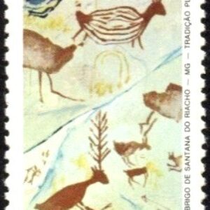 Br-Selo, 1985, C-1457-RHM, (Mint). Pinturas Rupestres - Brapex VI.