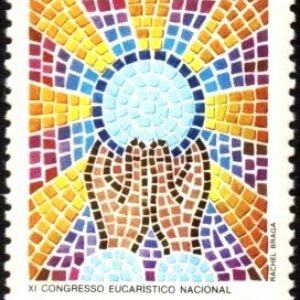 Br-Selo, 1985, C-1470-RHM, (Mint). XI Congresso Eucarístico Nacional Aparecida/SP.