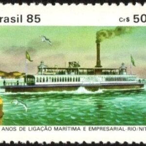 Br-Selo, 1985, C-1488-RHM, (Mint). 150 Anos da Ligação Marítima e Empresarial Rio/Niterói.
