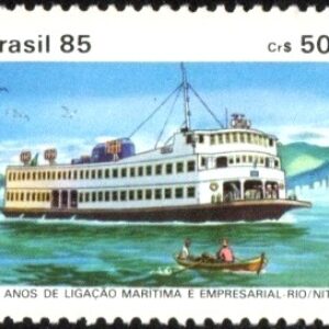 Br-Selo, 1985, C-1490-RHM, (Mint). 150 Anos da Ligação Marítima e Empresarial Rio/Niterói.