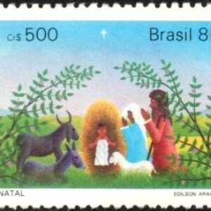 Br-Selo, 1985, C-1494-RHM, (Mint), Natal 85 - Pinturas (Nascimento).