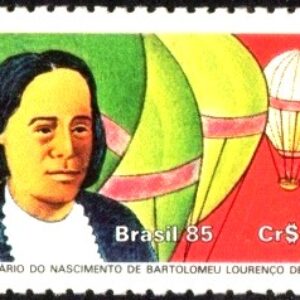 Br-Selo, 1985, C-1504-RHM, (Mint). Tricentenário do Nascimento de Bartolomeu de Gusmão.