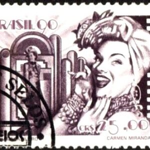 Br-Selo, 1990, C-1688 (RHM), (U), Cinema Brasileiro (Carmen Miranda).