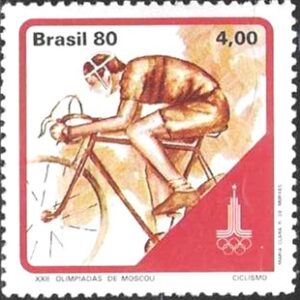 Br-Selo, 1980, C-1154-RHM, (Mint). XXII Olimpíadas de Moscou (Ciclismo).