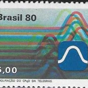 Br-Selo, 1980, C-1172-RHM, (Mint), Yt:BR 1449. Inauguração do Centro de Pesquisas Telebras.
